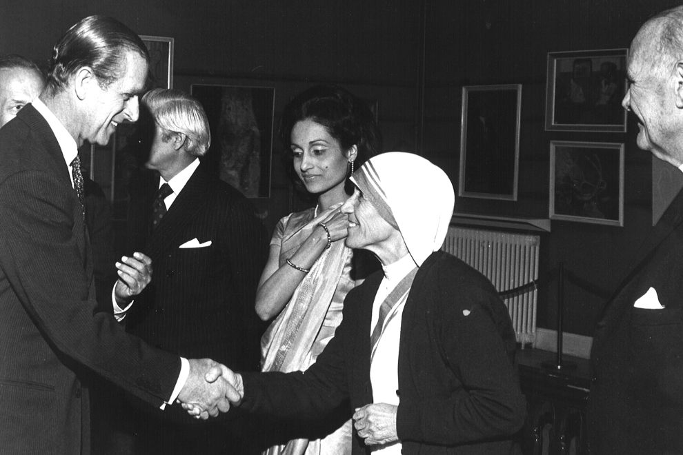 Mother Theresa at the Templeton Prize Ceremony