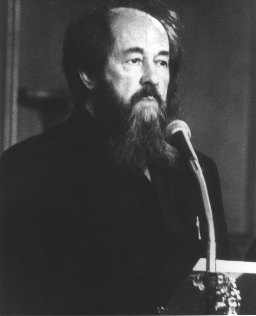 Aleksandr Solzhenitsyn 1983 Laureate of Templeton Prize headshot